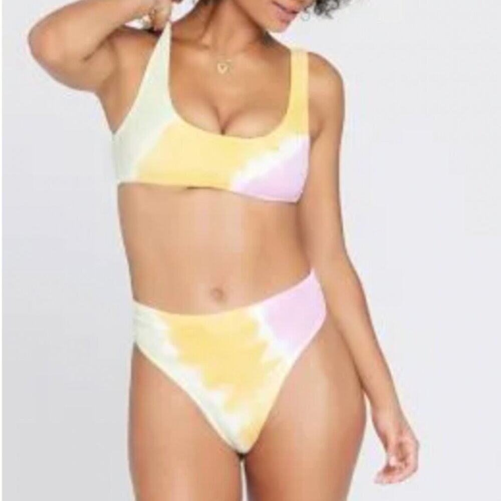 L*Space Diagonal Sunburst Lizzie Bikini Set – Size S